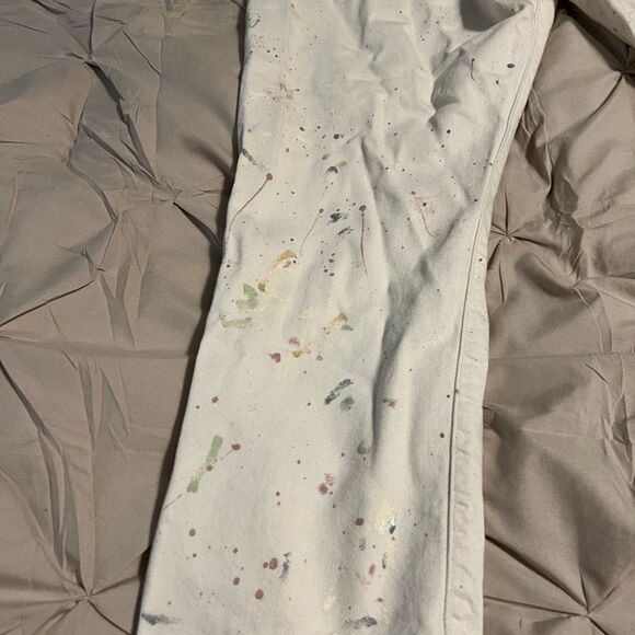 White Paint Splatter Jeans - Picture 10 of 12